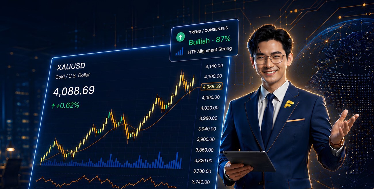 NOVA AI กำลังวิเคราะห์กราฟทองคำ XAUUSD พร้อมสัญญาณ Trend และ Entry